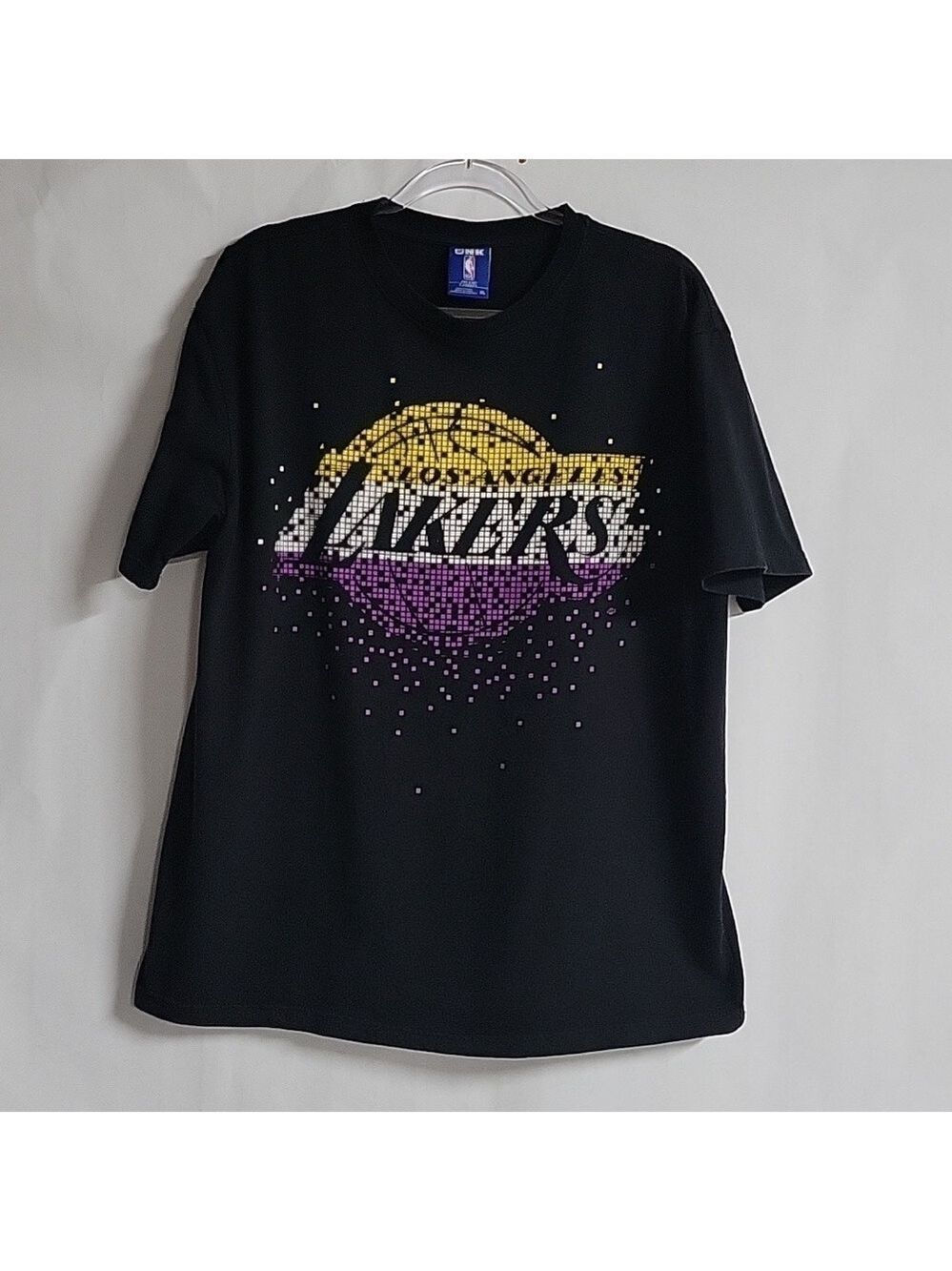 Los Angeles Lakers Men's Graphic Black T-Shirt, Short-Sleeved, Size XL